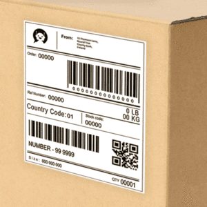 labels for cardboard packaging ideal for shipping and logistics