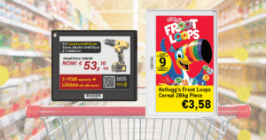 4 colour and 6 colour Electronic Shelf Labels