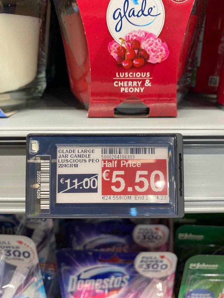 Sales pricing clearly and compliant with legislation on Electronic Shelf Label